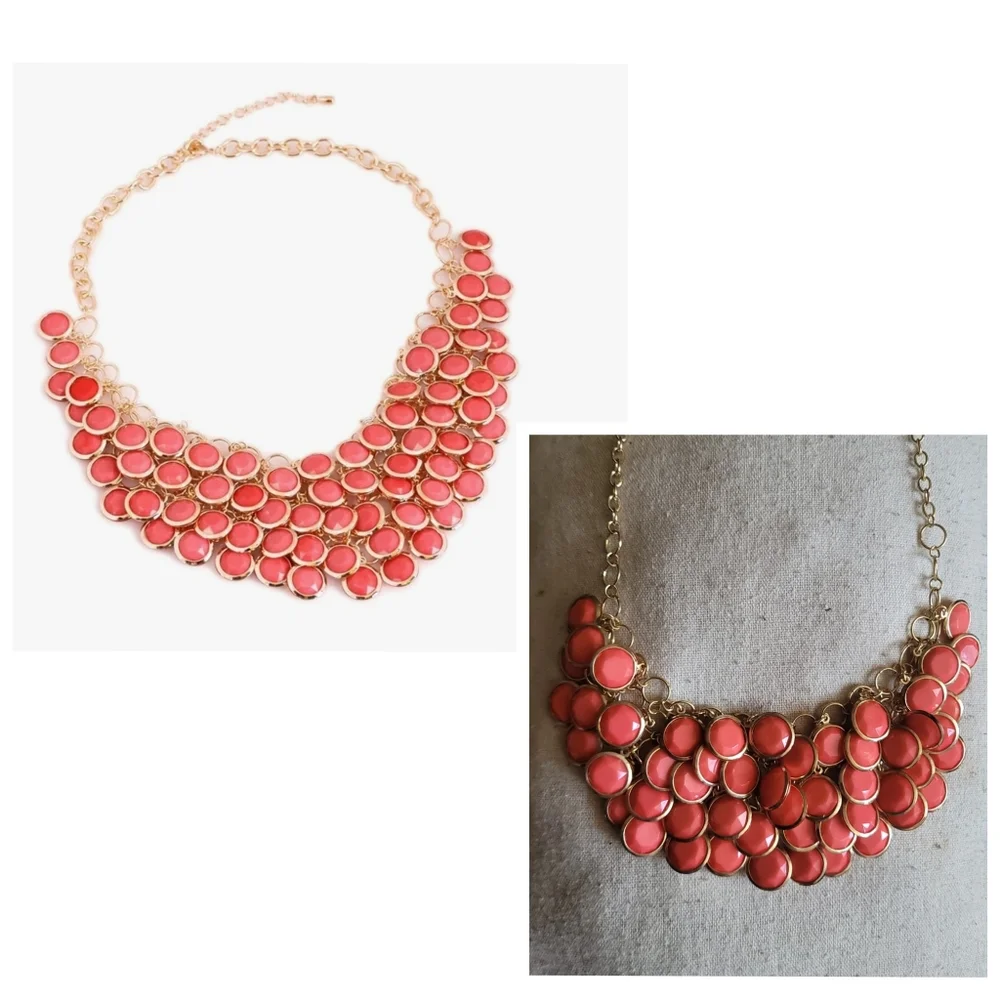 CORAL Resin Necklace - Picture 2 of 6